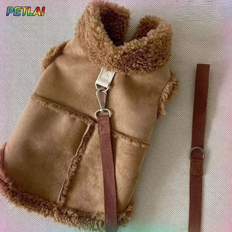 Dog Cute Vest Clothes Jacket Accessories Small Dog Autumn Winter Medium Dress Soft Pet Clothing Coat Home 251112