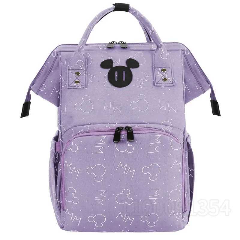 Disney Mickey new diaper bag luxury brand fashionable maternity bag large capacity multifunctional baby diaper bagXJ250412