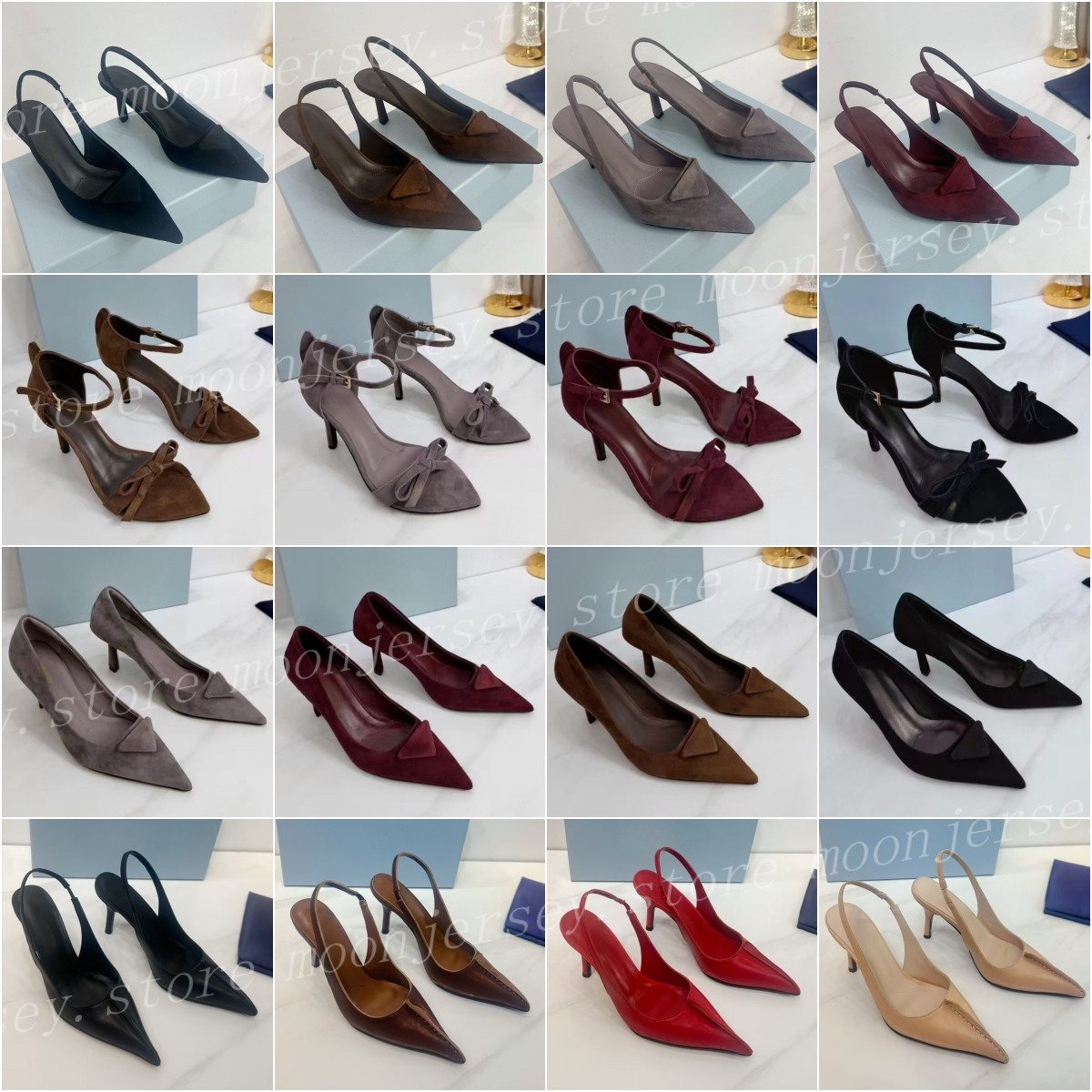 (go off picture not the description) 10A Premium Designer Sandals Women's High Heel Slippers Summer Pointed Toe Shoes 31547