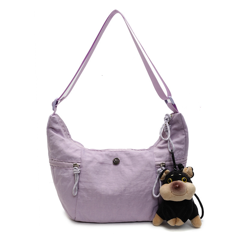 2025S Designer Women S Bag Nylon Cloth Spring New Versatile Women S Single Shoulder Crossbody Lightweight Casual Street Travel Dumpling Bag