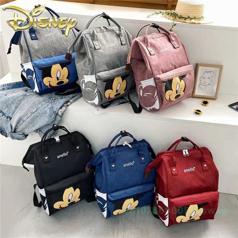 Disney Mickeys new dial bag backpack cartoon baby bag multifunctional large capacity baby dial bag fashion trendXJ250412