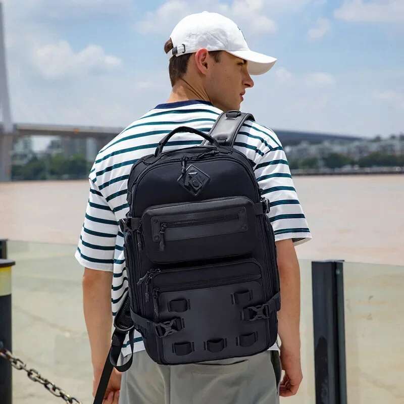 2024 Brand Men's Outdoor Sports Multi Function Large Capacity Shoulder Bag Waterproof Tactical Ozuko Laptop Backpack