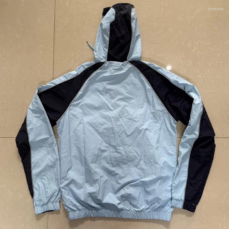 Men's Trench Coats Men Women Outdoor Casual Windbreaker Windproof Sweatshirt High Street Breathable Mesh Coat