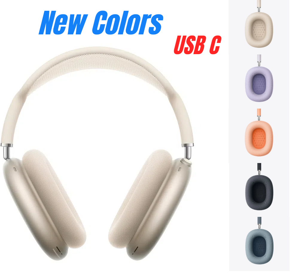USA Stock For NEW Air pods Max USB C Bluetooth Headphone Earbuds Accessories Max 2 Transparent TPU Silicone Case AirPodsPro Max Noise Cancelling Headset Case