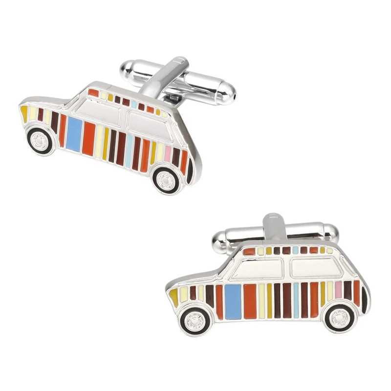 Mens luxury shirt cufflinks gift brand cufflinks enamel Christmas/national flag/animal cufflinks high-quality abotoaduras jewelryT250412
