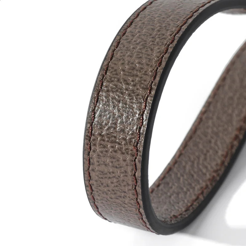 Leather 40CM bag with patterned brown handle strap used for 1955 saddle bag short shoulder replacement shoulder strap cross body bag accessories 25041