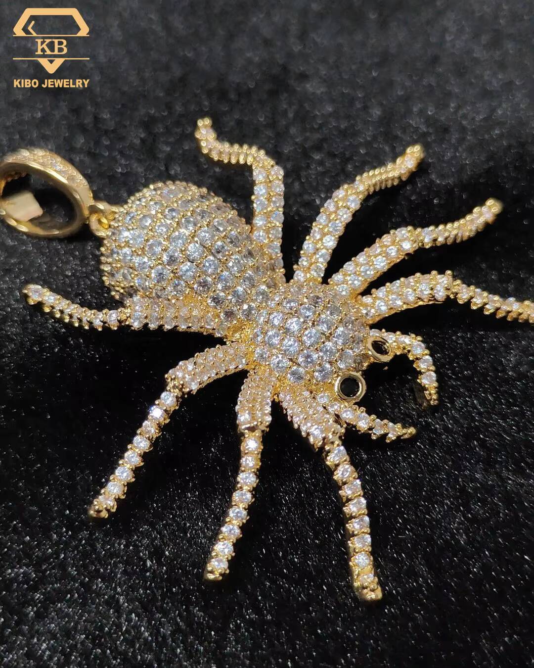 3d Design Spider Iced Out Custom Pendant 925 Silver VVS Moissanite Diamond Pendant