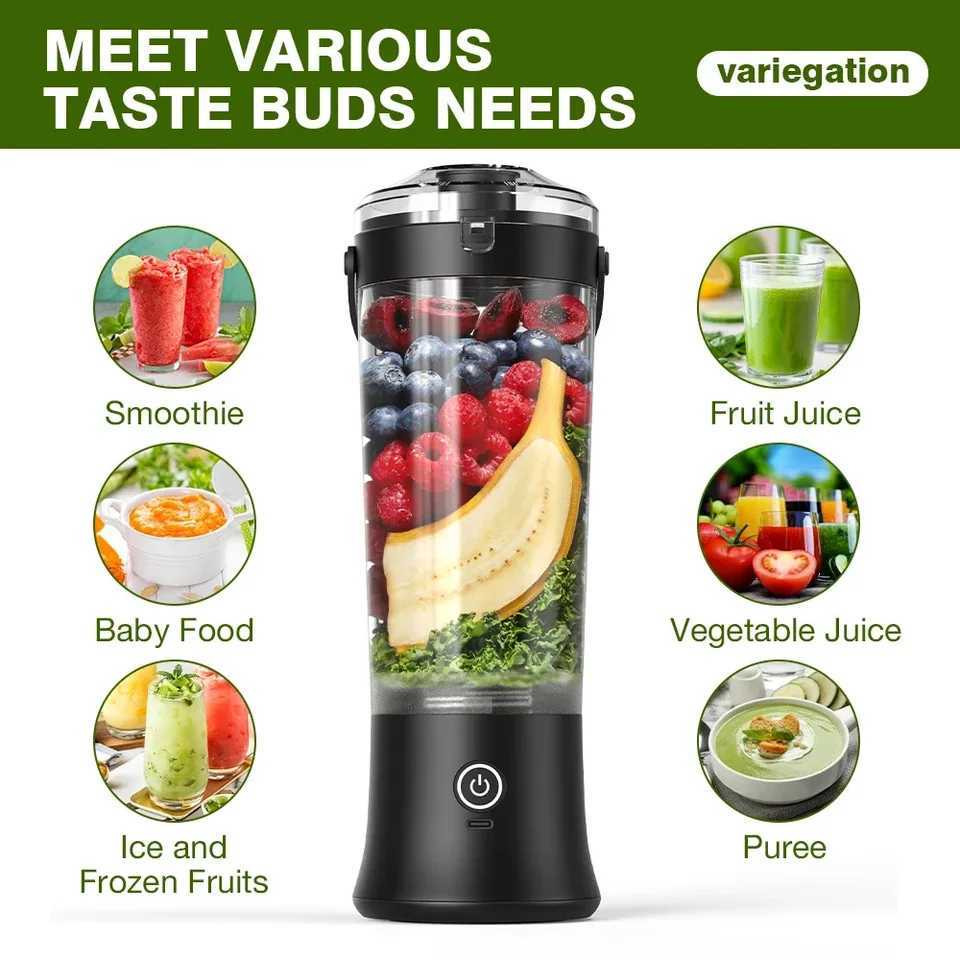 Foombthe Portable Blender Electric Juicer 500ML Fruit Mixers USB Rechargeable Smoothie Mini Blender Multifunction Juice Maker C251113