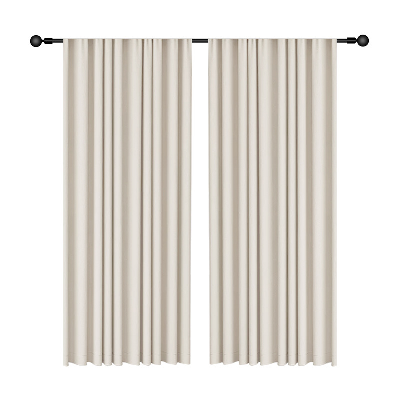 T0374 cream velvet chenille full blackout curtain finished product light luxury Shaoxing wholesale living room bedroom sunscreen curtain