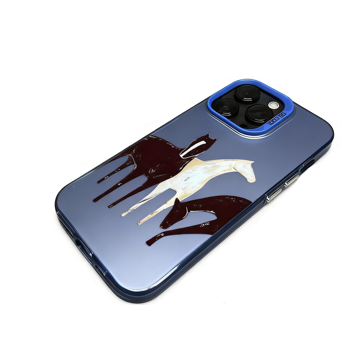 Three Horses Phone Case Compatible iPhone 17/16 /15 Pro Max New Personalized Protective Cover iPhone 14 Pro 13 12