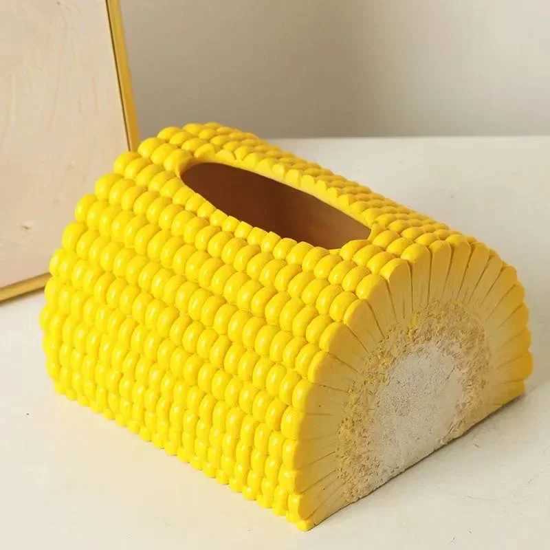 2025 New Creative Corn Paper Box Living Ro Household Tissue Box Tea Table Desktop Decoration Personali Storage Box Y251112