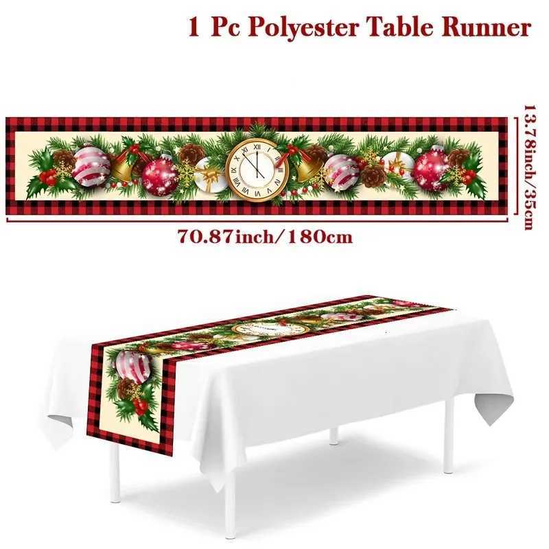 Christmas VIKAMA Christmas Table Runner Decorations Atmospheric Christmas Table Flag Christmas Gifts New Year Decorations Y251113