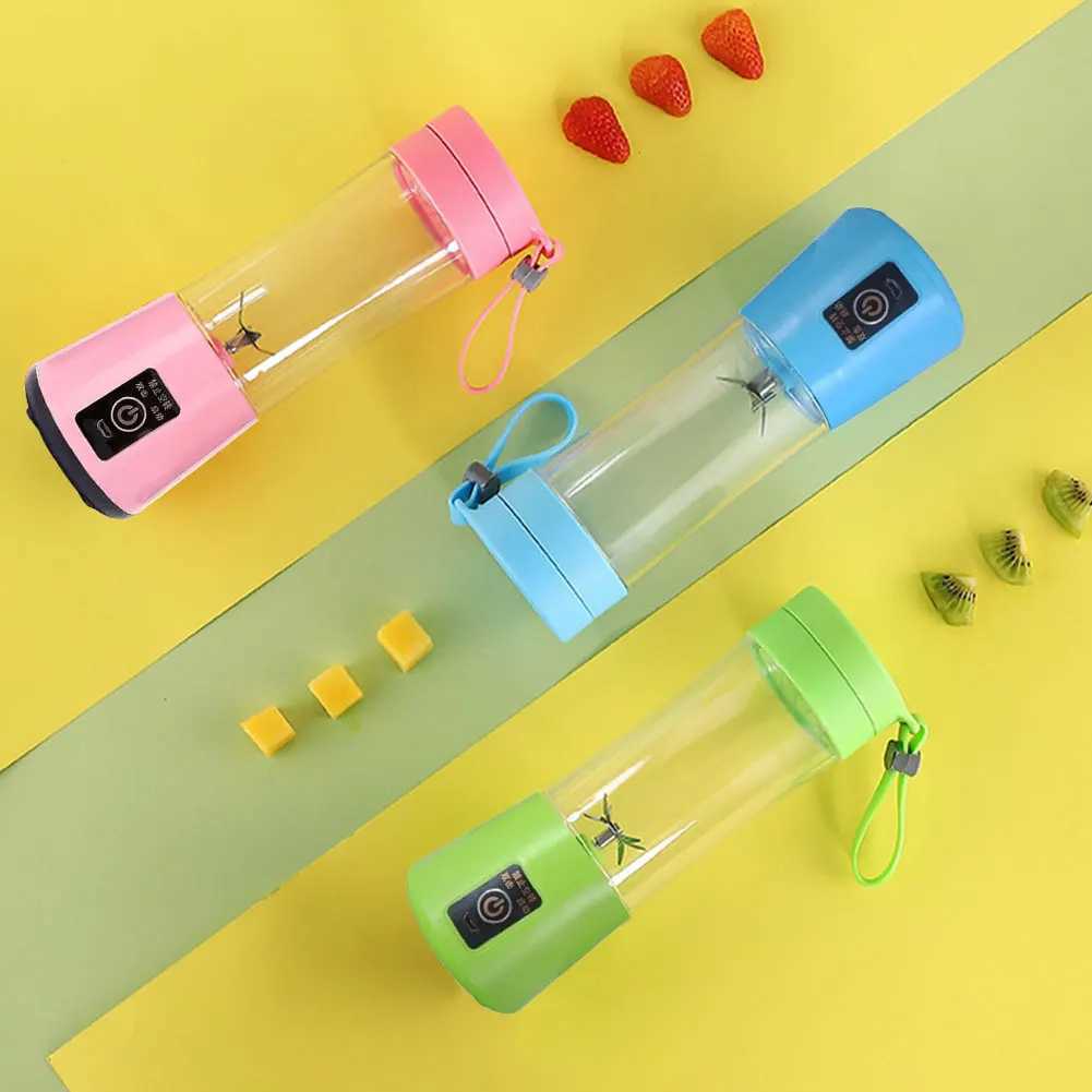 400ml Fruit Fresh Juicer with 6 Blades Smoothie Milkshake Maker Multifunctional Automatic Fresh Squeezer for Home Office Travel C251113