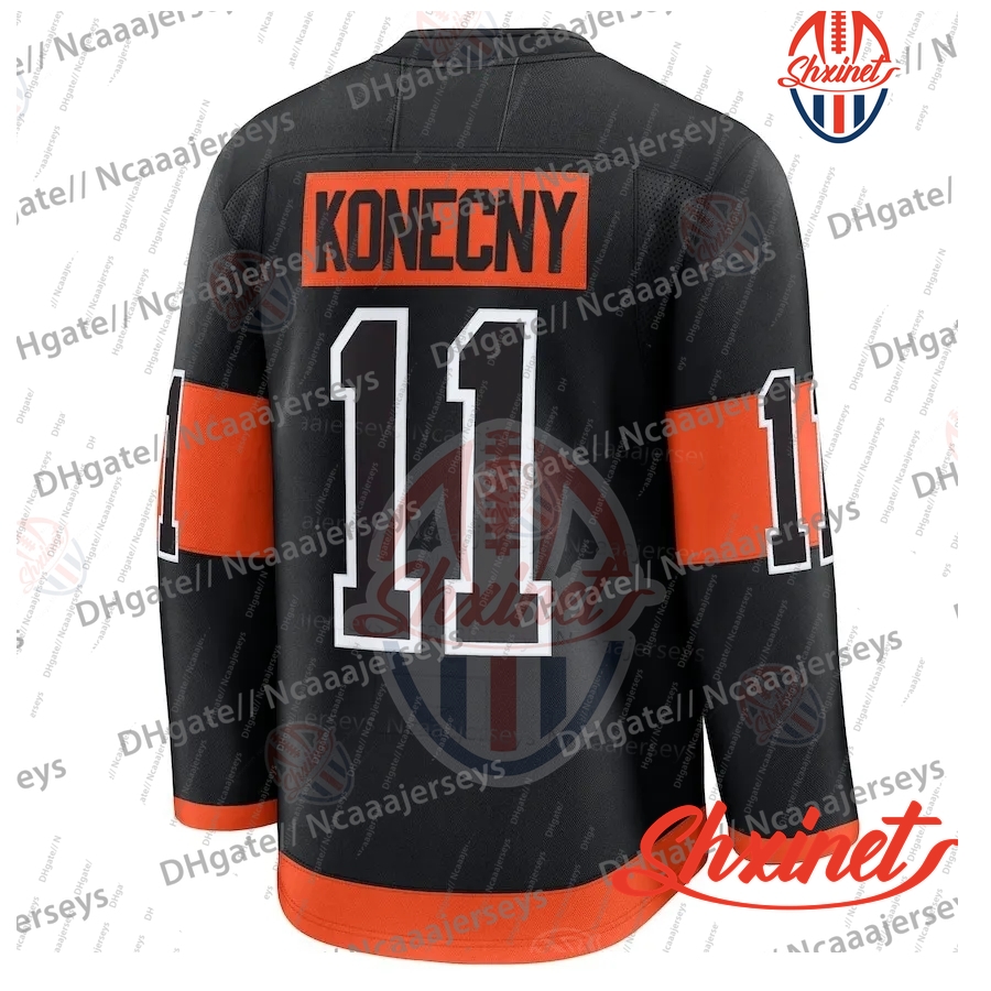 2025-26 Custom 46 Zegras Hockey Jersey Michkov Konecny11 Deslauriers Cates Seeler24 Couturier York8 Coffey Provorov Smith Stitched Letter and Number D