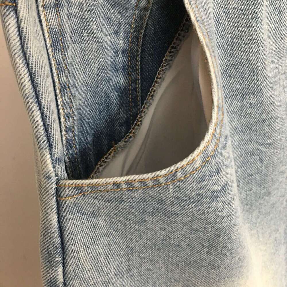 Designer clothing 2025 New Hot Selling Fashionable Embroidered Patchwork Ribbon Versatile Elastic Waist A-line Cowboy Short Half Skirt