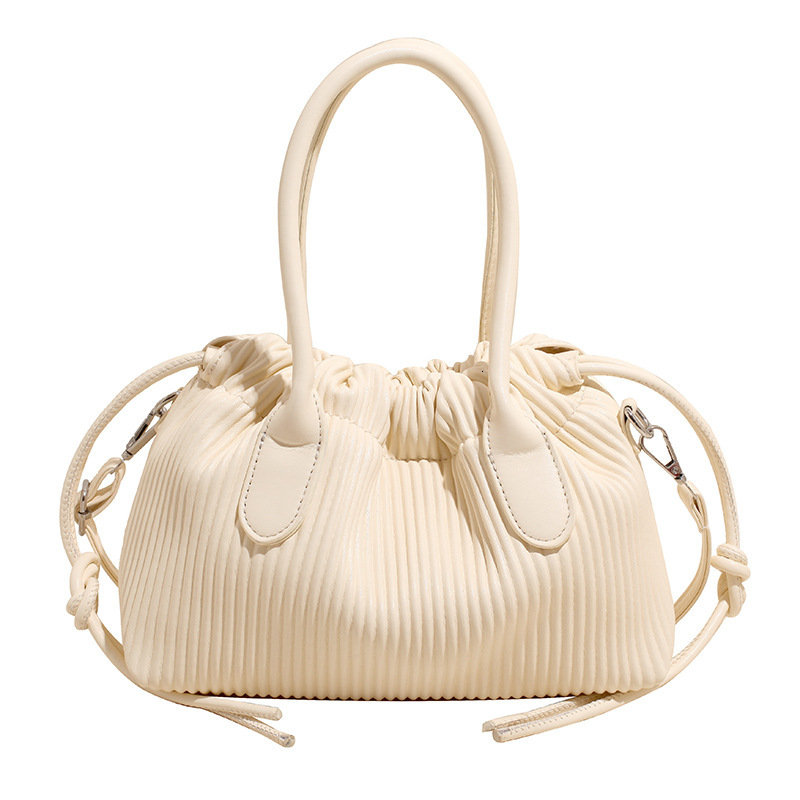 2025S Designer Women S Bag Small Niche Design Pleated Handbag Large Capacity Dumpling Trendy Western Style Shoulder Bag Daily Crossbody Commuting Wome