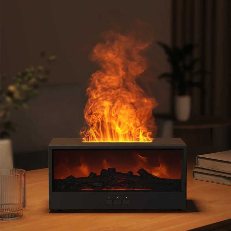 Remote Control Creative Flame Special Effect Fireplace Aromatherapy Machine Air Humidifier Diffuser Of Aromatic Essential Oils Y251113