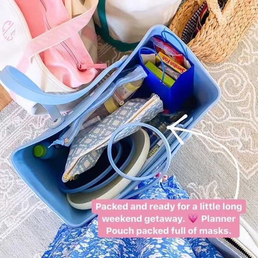 L/XL Beach Croc Bag Rubber EVA Waterproof Storage Basket Extra Large Women Shopping Shoulder Handbag Beach Jelly Sac Tote BagC250412