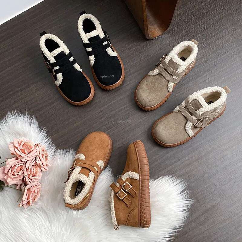 2025 Designer Outdoor Waterproof Platform Snow Boots Warm Boken Women's Shoes Multi-purpose Plus Size Wool And Cotton Shoes