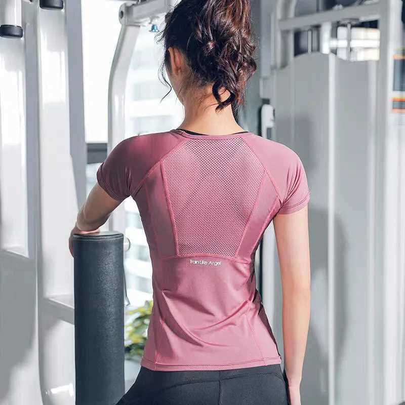 Womens sports clothes yoga clothes womens sports T-shirts plus size top-level fitness clothes running clothes Y250412
