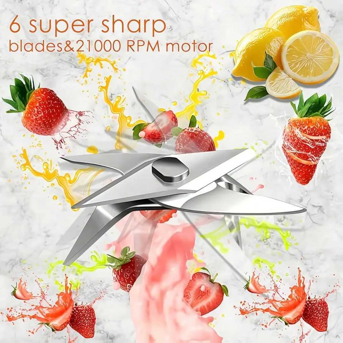 2L Portable Juicer Blender 2000W Smoothie Maker with Juice Cup Fruit Veggie Ice Crusher Gym-to-Kitchen Gift C251113