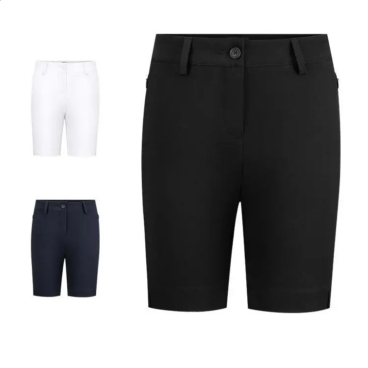 PGM Golf Shorts Womens Summer Sports Shorts Split Hem Split Pants Clothing Waterproof Elastic Womens Pants 250411
