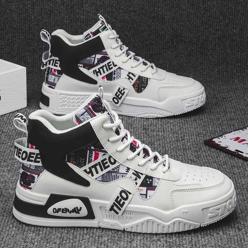 2025 Summer New Men's Sports High Top Shoes Breathable and Height Increasing Designer Fashion Sports Shoes