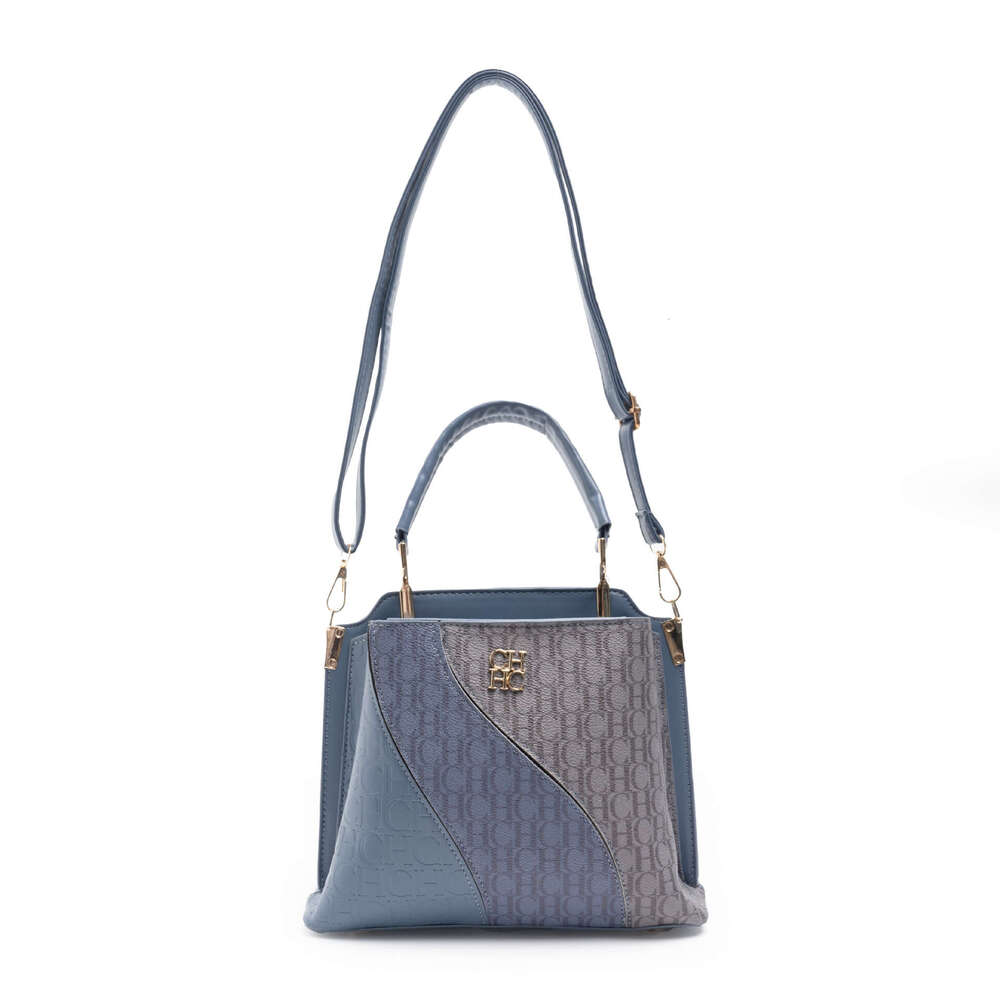 CHHC Premium Women's Box Bag With Letter PVC Flower Splicing, Versatile Large Capacity, Single Shoulder, Diagonal Cross, Portable And Dual-Use