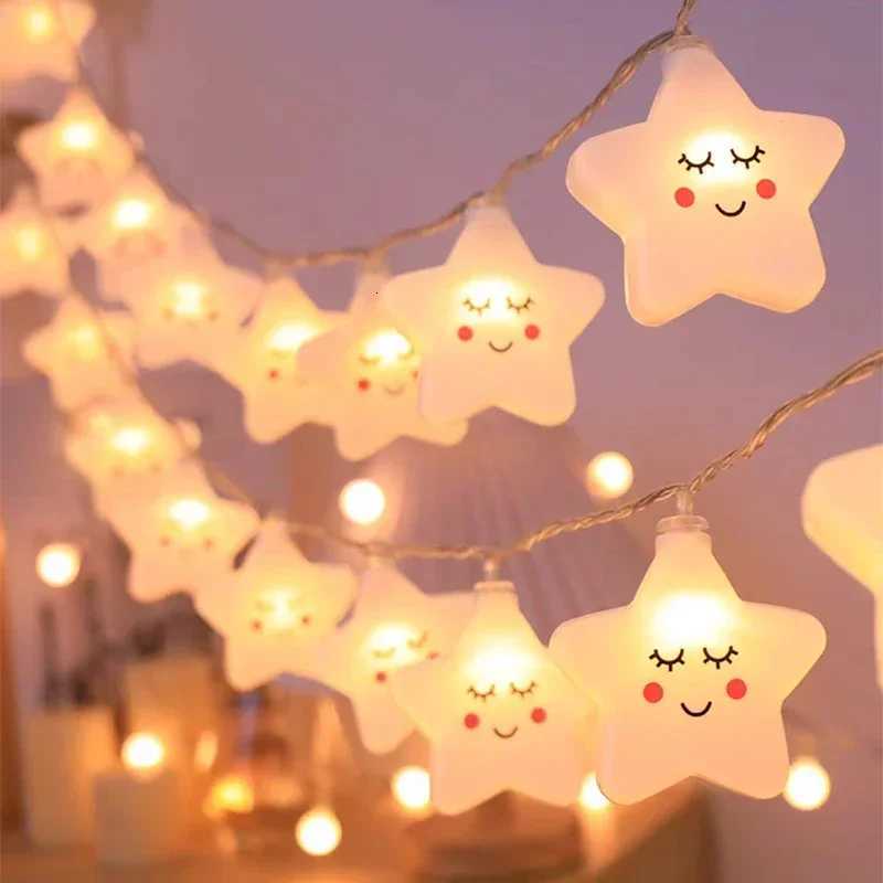LED Lights String Star Garland Lamp USB/Battery Powered For Living Room Outdoor Garden Camping Wedding Christmas Party Decor M251113