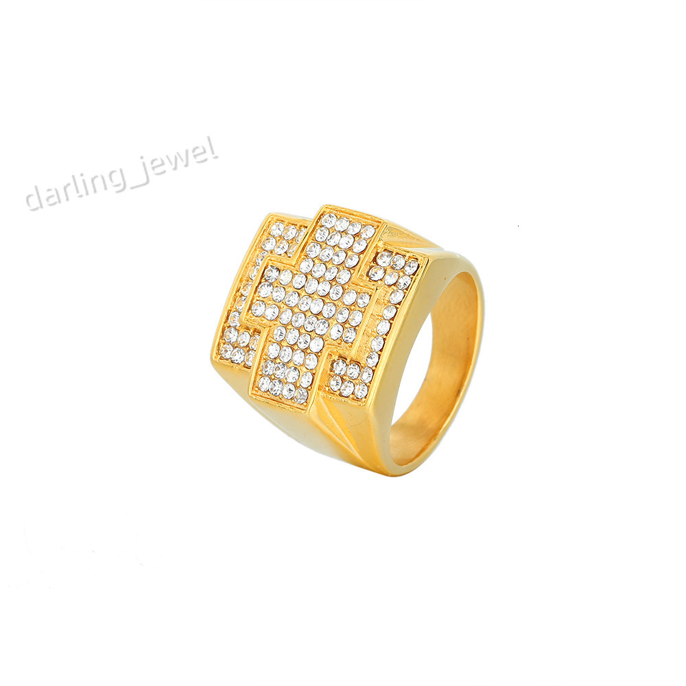 Latest New Mens Hip Hop Ring Stainless Steel Ring