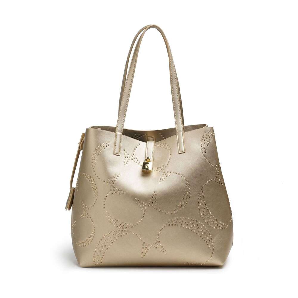 CHHC Luxury Handbag With Gold Buckle Decoration, Large Women's Shoulder Bag, Fashionable And Versatile For Commuting