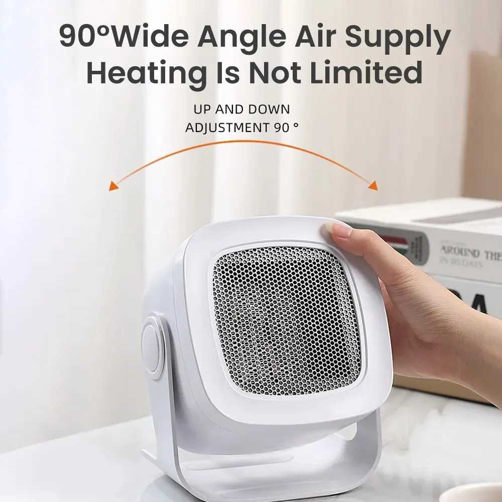 2025 2Gears Strong Heating Portable Mini Desktop PTC Heater Electric Hand Leg Feet Warmer Warm Air Blower Fan for Desktop Use Y251113