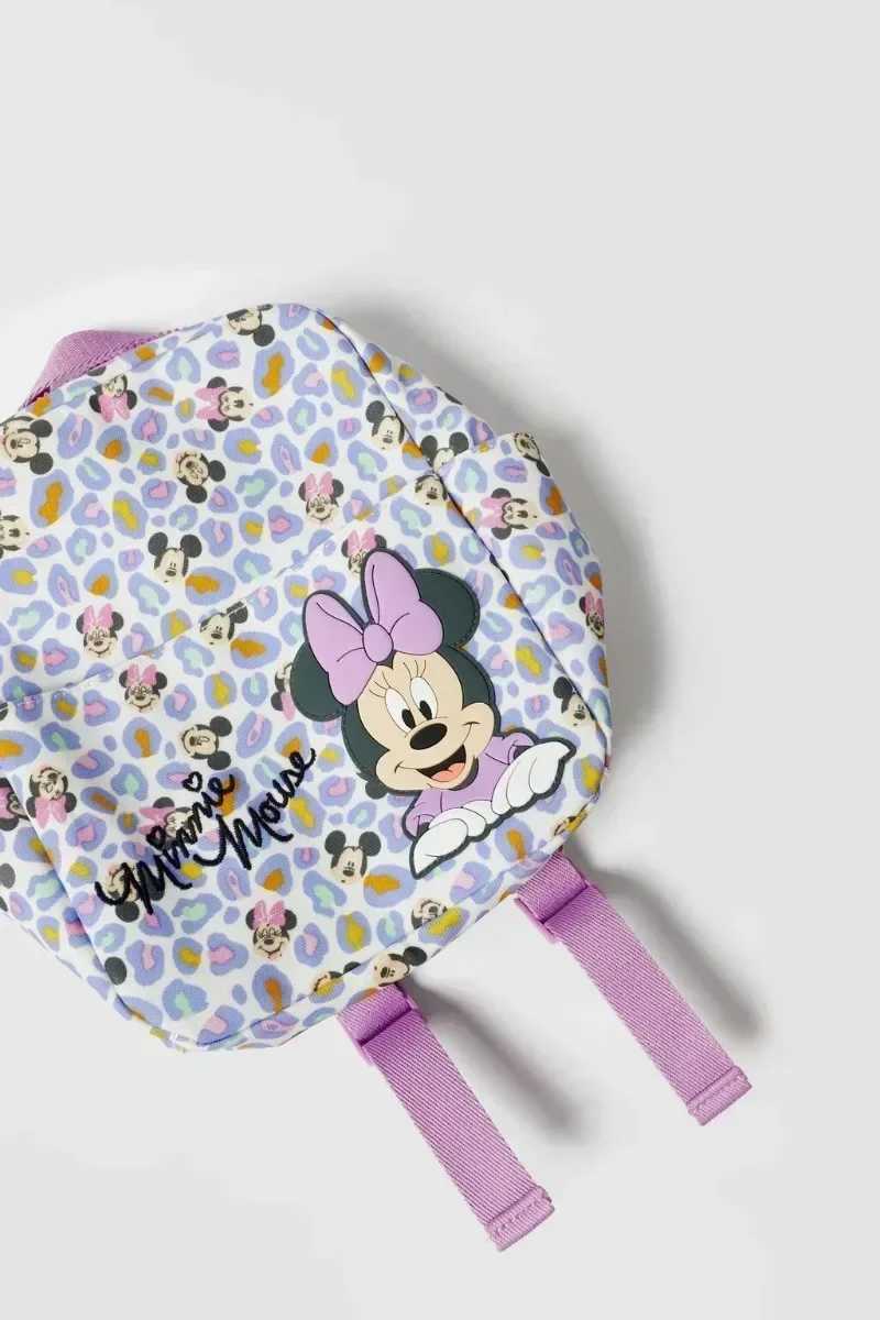 Disney Cute Mickey and Minnie Childrens Backpack Disney Girls Cartoon Printing Large Capacity Book Storage Kindergarten Baby BackpackXJ250412