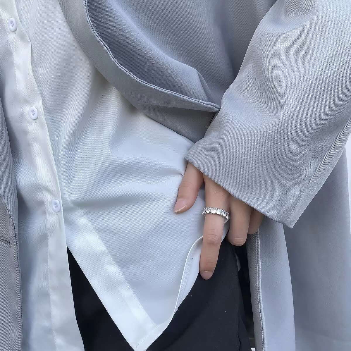 VAF High End 3A Zirconia Pave Ring Iced Out Moissanite Eternity Engagement Cubic Zirconium Ring for Men Women