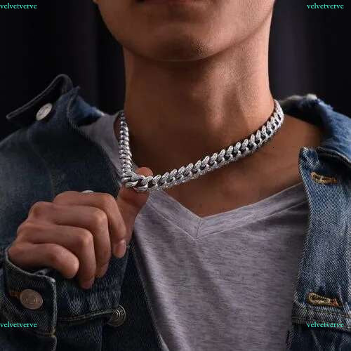 hot selg mens hip hop choker necklace tennis Miami micro pave cz cuban k chain layer cool iced out chains