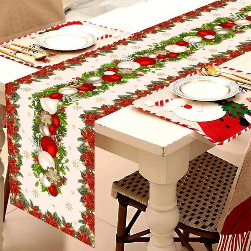 Christmas Christmas Table Decoration Table Flag Christmas Decoration Home Table Decoration Christmas Party Decoration Y251113