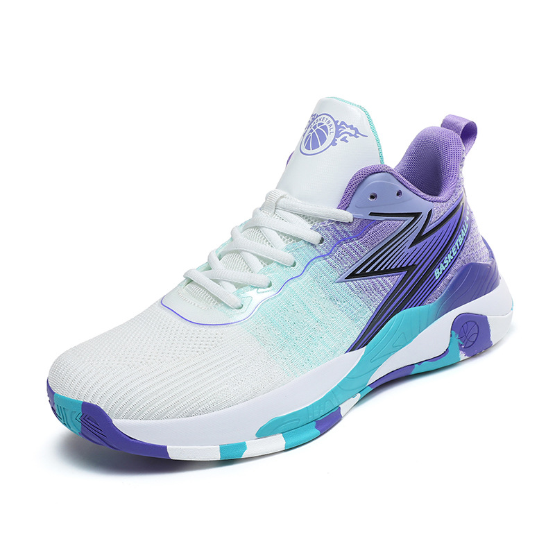 Free shipping designer basketball shoes men black blue purple comfortable breathable wear-resisting outdoor sport shoe classics