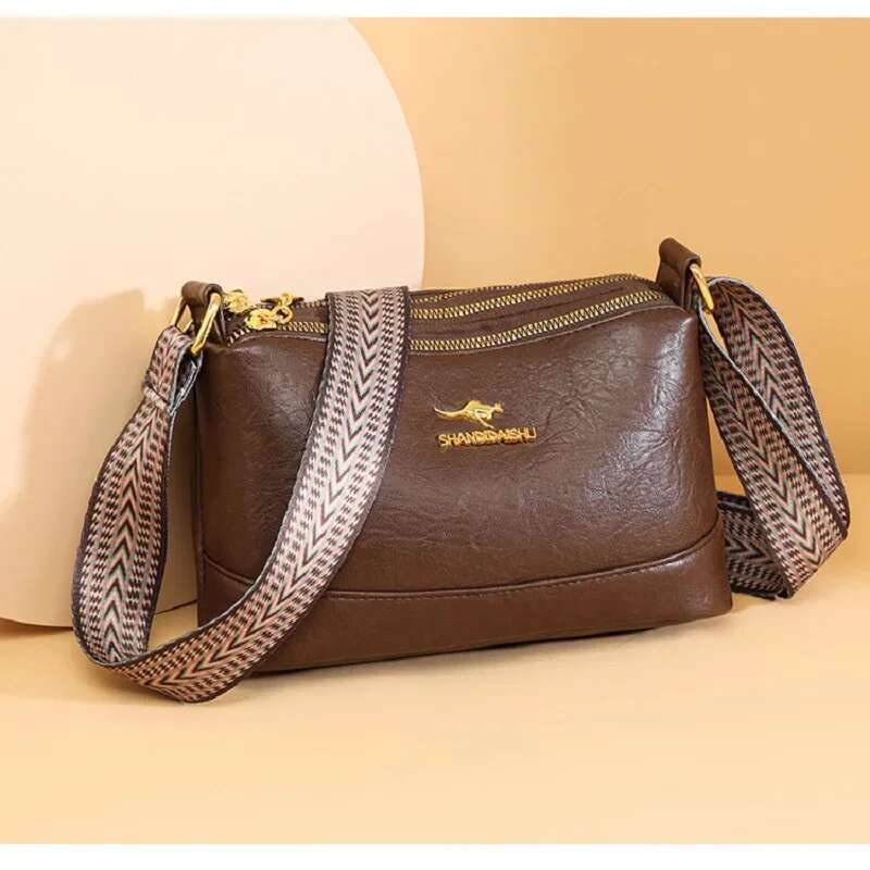 Brand Leather Women Small Handbag And Purse Fashion Designer Crossbody Female Travel Pillow Shoulder Bag
