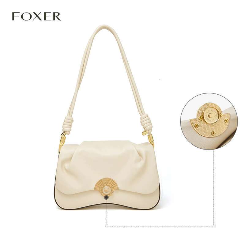 Designer Bag FOXER Soft Split Leather Women's Shoulder Flap Bag,Fashion Girl's Crossbody Bag Purse,Festival Gift For Girlfriend,Wife