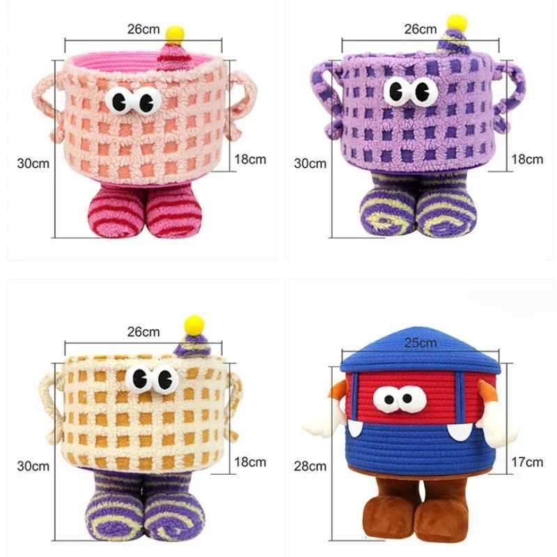 Cartoon Monster Fun Storage Box Cotton Rope Woven Storage Basket Large Capacity Snack and Toy Storage Basket Desktop Decoration Y251112