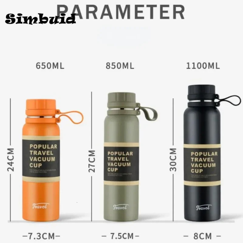 1PCS Stainless Steel Thermos with Tea Filter Double Wall Vacuum Flask Sports Outdoor Fitness Thermal Bottle Insulation Cup 251107 W260226