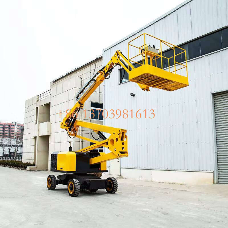 Electric Industrial Spider Ladder Truck Crawler Boom Lift Curved Arm Elevator With 40mtrs Height