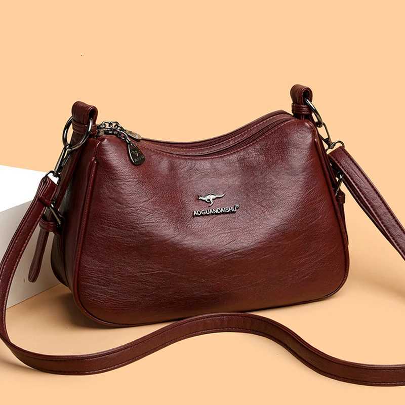 Luxury Designer Ladies Handbags New High Quality Leather Shoulder Bag for Women Female Retro and Minimalist Crossbody Bag PursesW251112