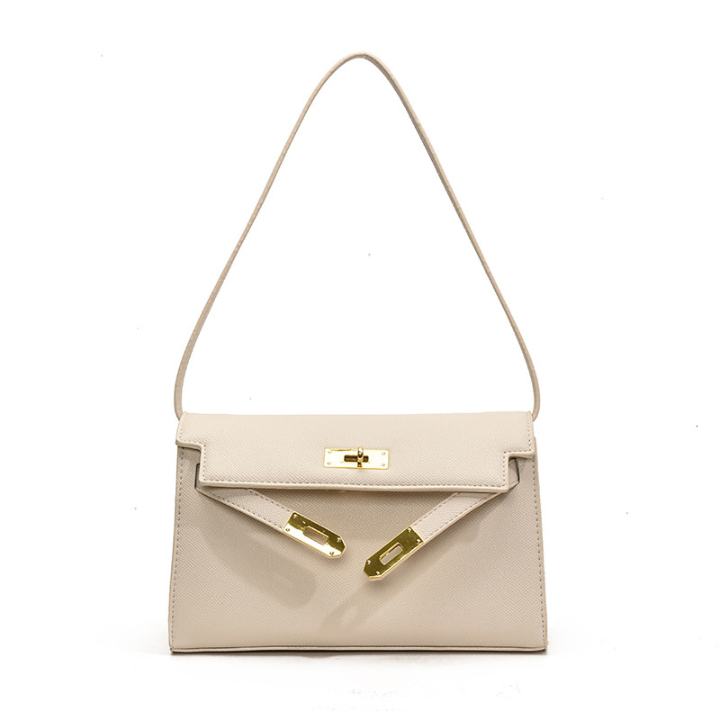 2025S Designer Women S Bag Light Luxury Texture Handbag Women S New Kelly Simple And Versatile Commuting Small Square Bag Single Shoulder Armpit Bag