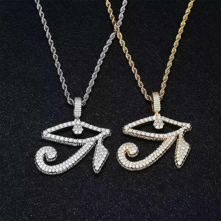 JWY Iced Out Hip Hop Pendant Necklace New Fashion Style with Gold and Silver Plating Fashion Pendants Charms