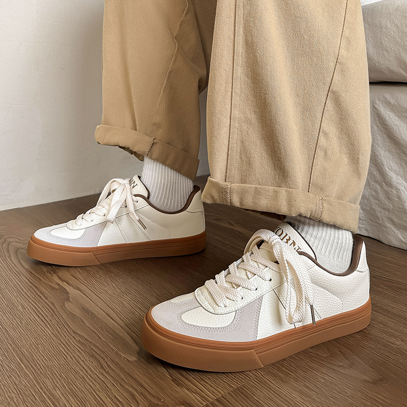 Autumn German training shoes men's new versatile retro Forrest Gump shoes platform sports white shoes casual board shoes men's shoes2025