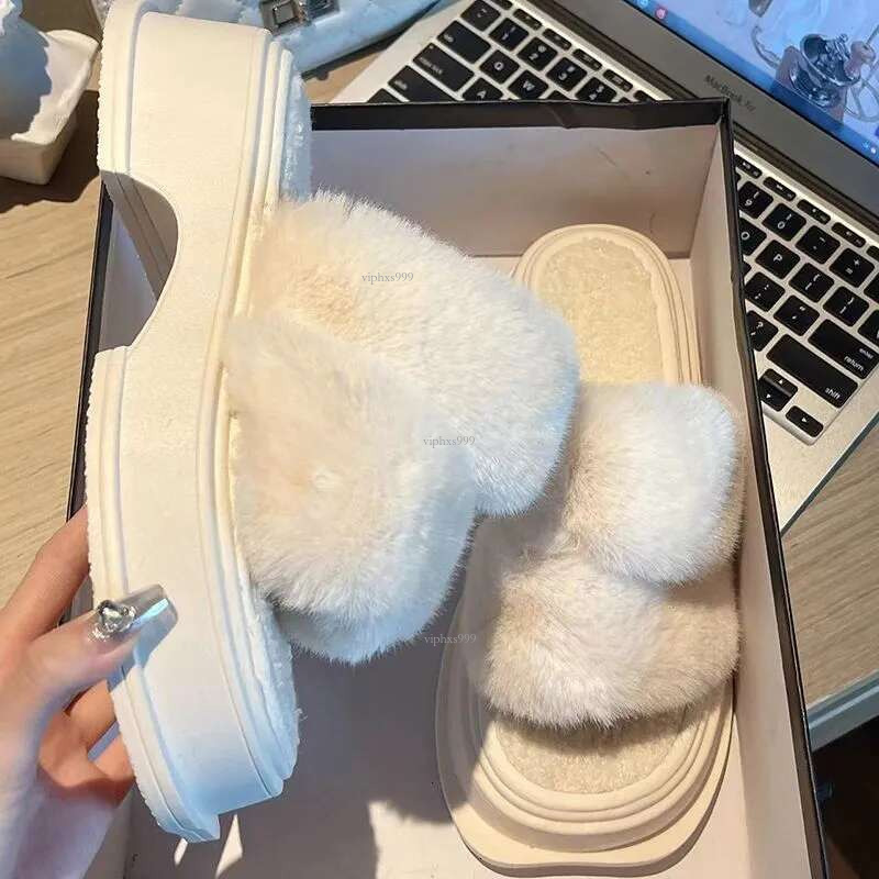 New Free Shipping Designer Shoes Internet Celebrity Beige Hairy For Women's Outdoor Wear In Autumn And Winter 2025 Thick Soled Fairy Style Shoes 
