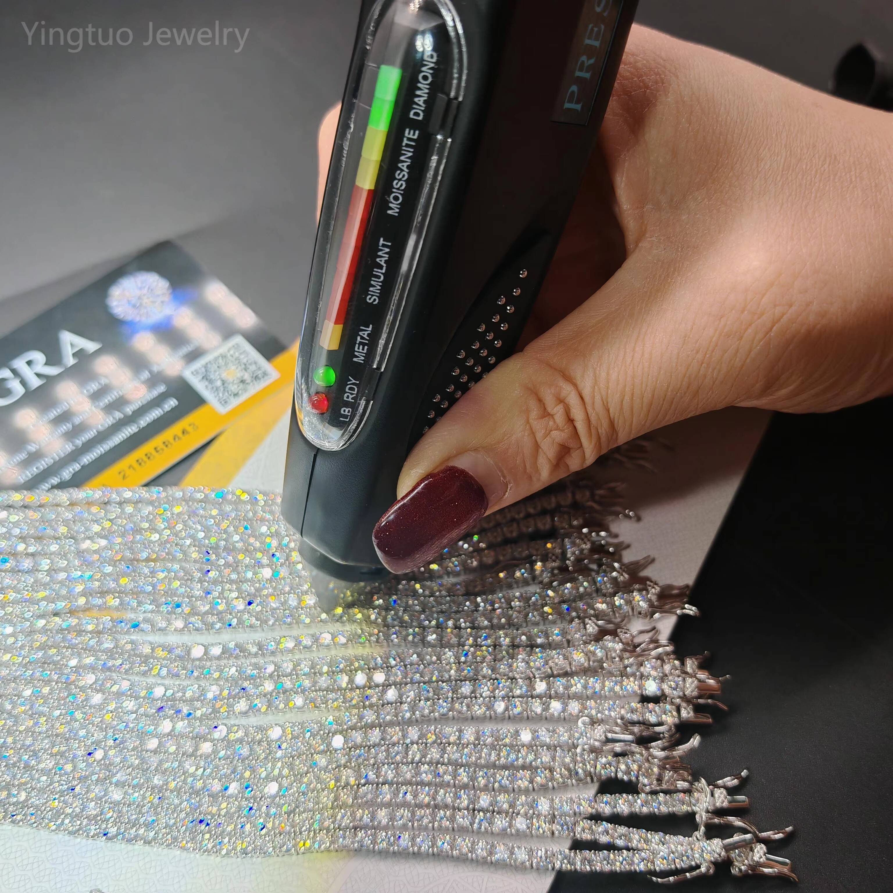 Wholesale Price Hip Hop 3mm/4mm/5mm/6mm White 925 Sterling Silver VVS Moissanite Diamond Tennis Chain Bracelet for Gift