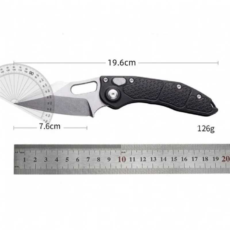 2025 Stitch Ramloc Folding Pokcet Knife D2 Steel Handle Nylon Fiberglass Handle Outdoor Survival Camping Tool Hunting KnifeT250412