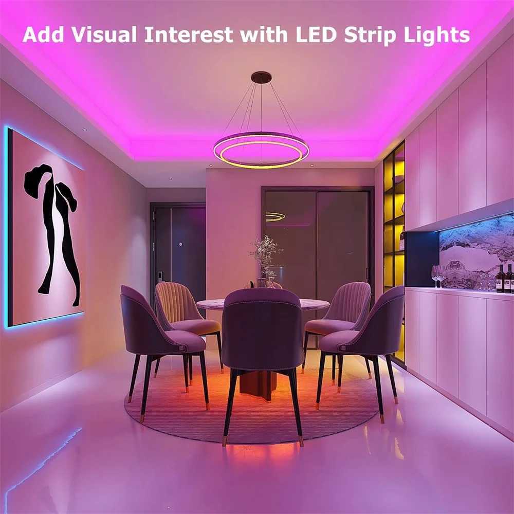 GREATWALL WIFI 100 foot LED strip 50550RGB strip music synchronous color change room home party decoration APP controller W251112